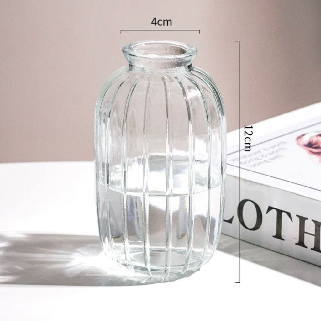 Minimalist Clear Reed diffuser Small Vintage Modern | DreamGarden SG
