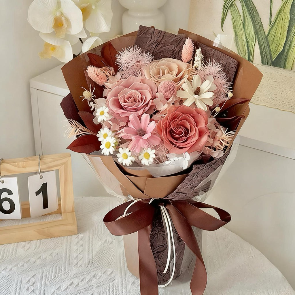 Valentine's Day gift heart-shaped single bouquet high-end | DreamGarden SG