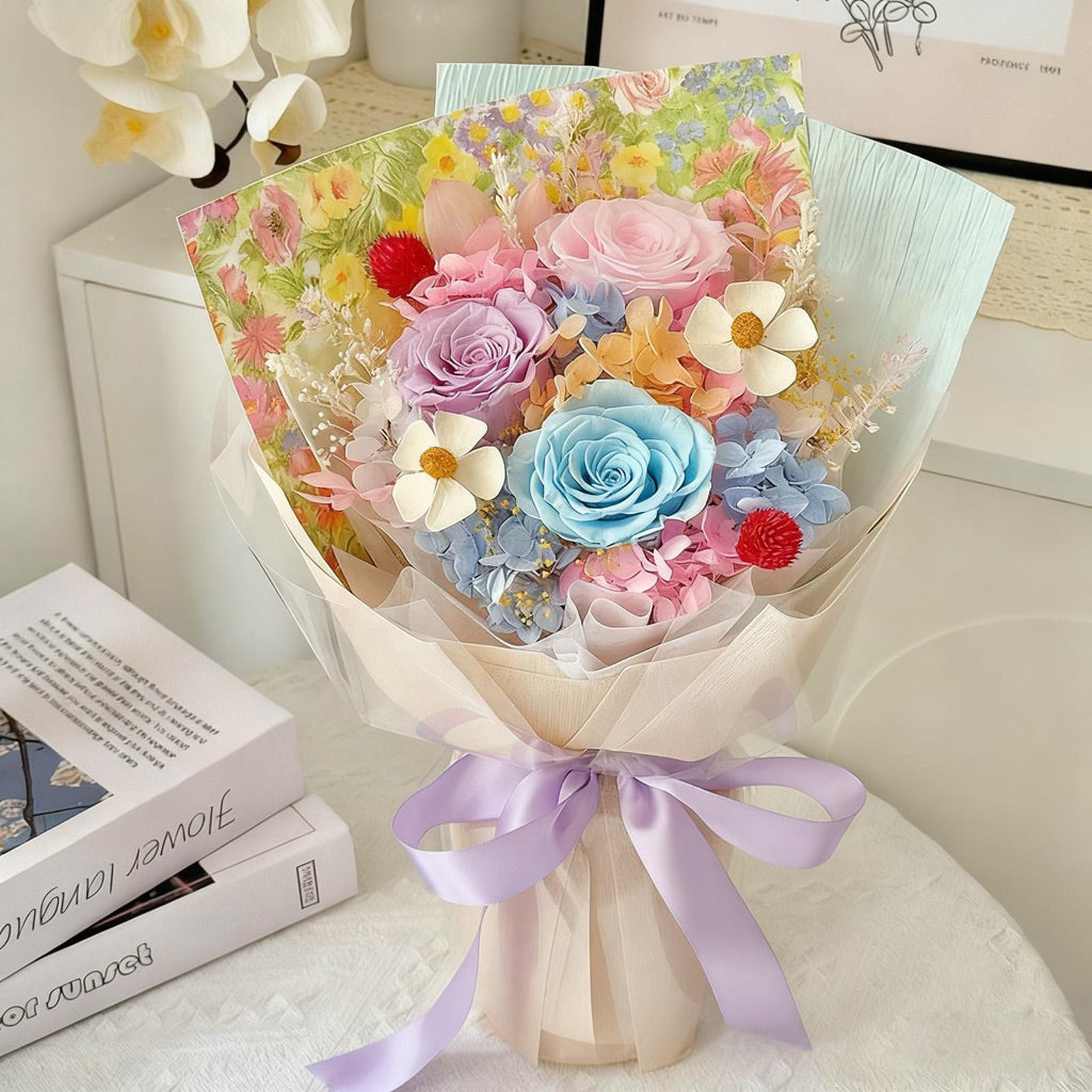 Valentine's Day gift heart-shaped single bouquet high-end | DreamGarden SG