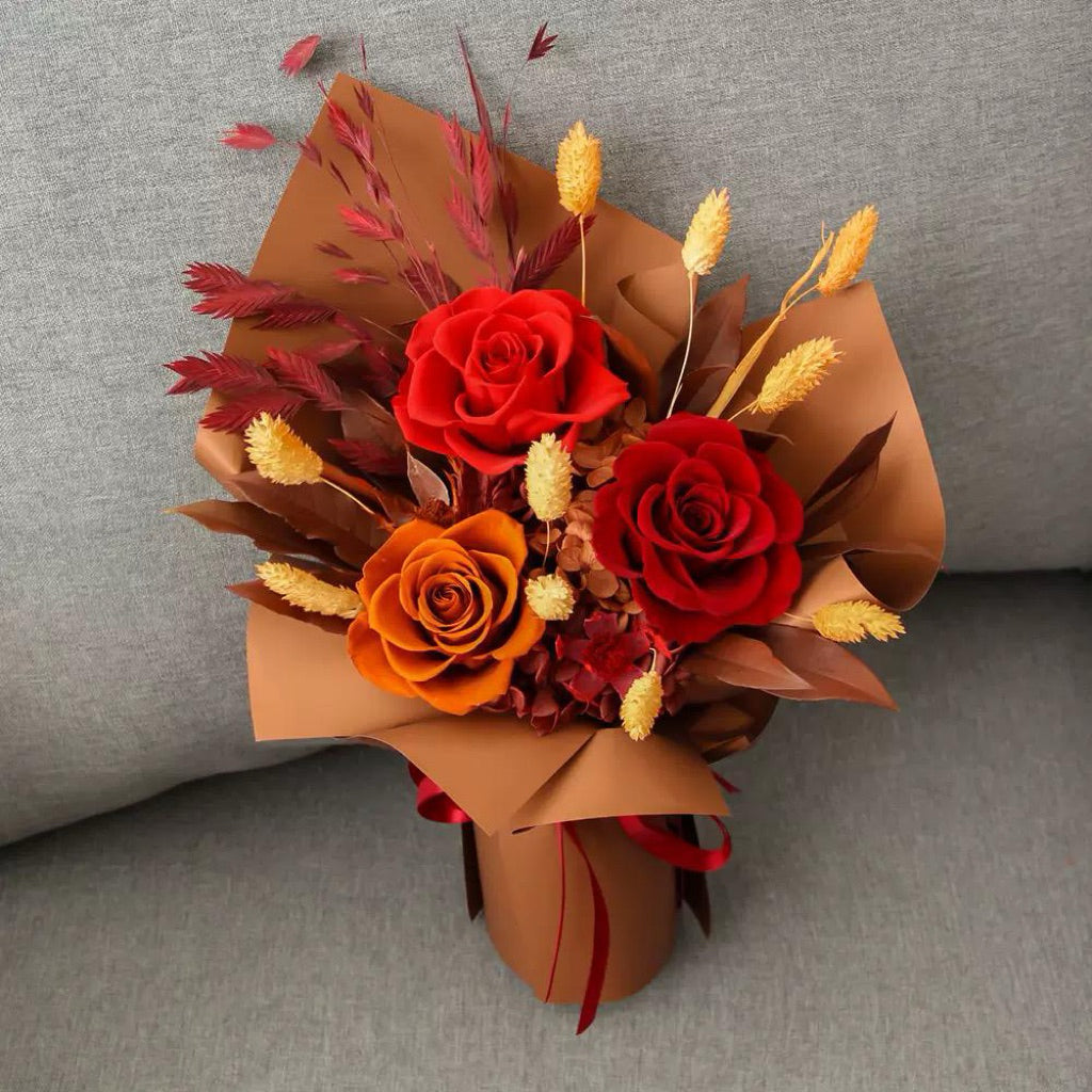 Valentine's Day gift heart-shaped single bouquet high-end | DreamGarden SG