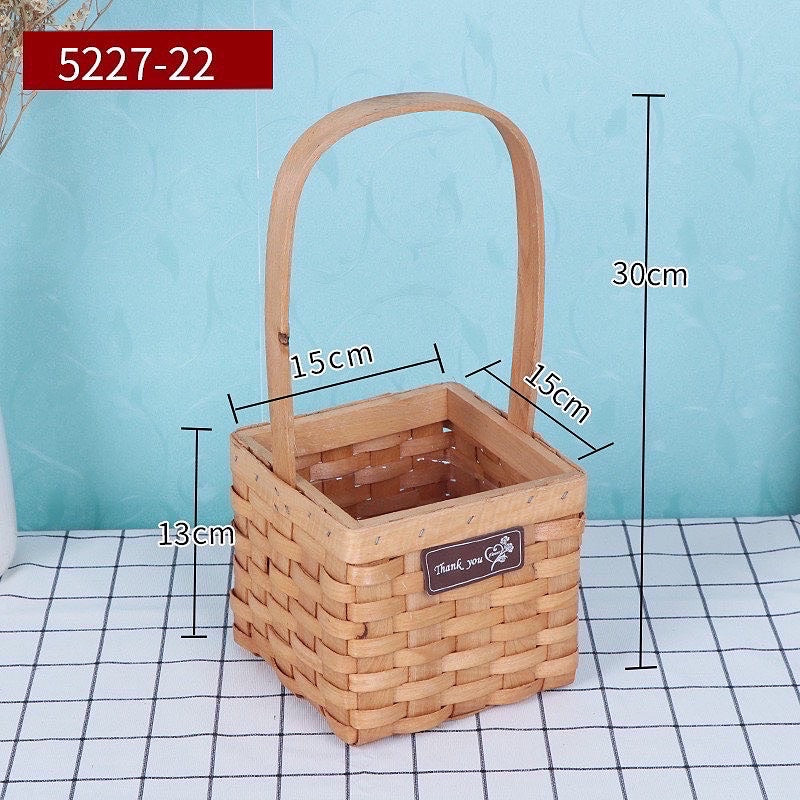 🇸🇬[SG Stock]SG Local Natural Style Basket Made Of Rattan Home Decorations | Preserved Flowers | Dried Flowers | Floral