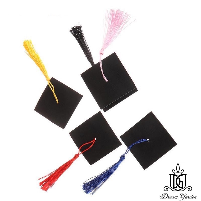 🇸🇬[SG Stock] [Dream Garden] Graduation Hat Mini Doctoral Cap Costume Graduation Cap With Tassels