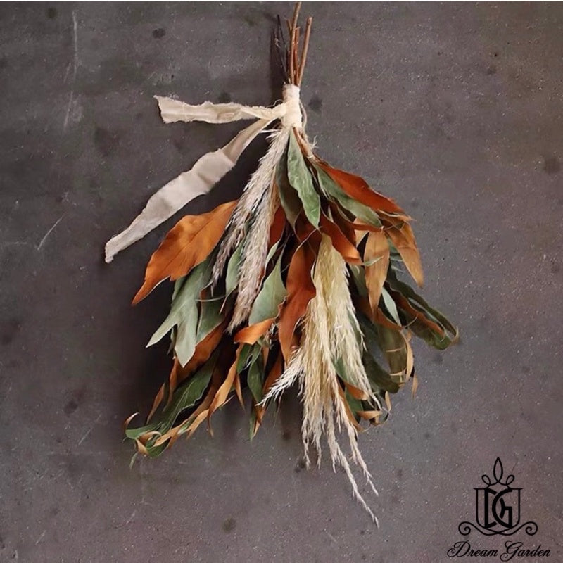 🇸🇬[SG Stock] SG Local Largest Wholesaler Dried Grevillea-Gold Back Leaves Suitable For Decoration/Wedding/DIY/Flora