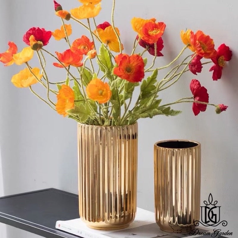 🇸🇬[SG Stock]Vase Nordic style Roman Column Color Mist Textured Dried Flower Vase | Preserved Flower Arrangement Ceramic