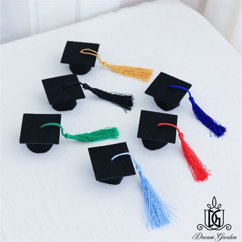 🇸🇬[SG Stock] [Dream Garden] Graduation Hat Mini Doctoral Cap Costume Graduation Cap With Tassels
