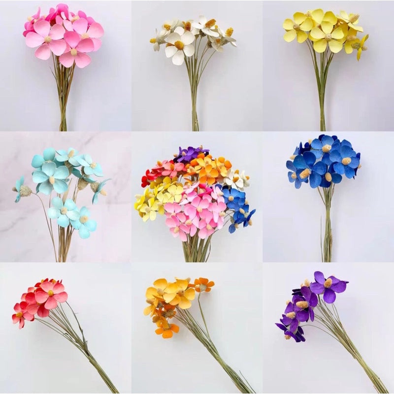 🇸🇬[SG Stock]Preserved Flowers Dried Flowers Violet By Hand Singapore Local Wholesalers Home Decoration/DIY/Wedding