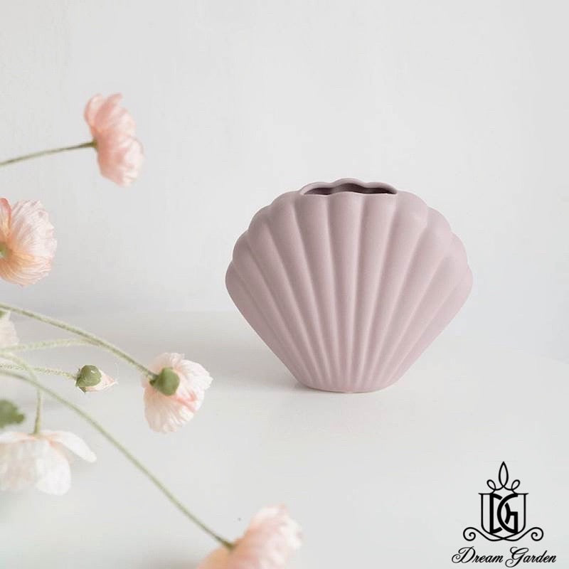 🇸🇬[SG Stock]SG Local European Style Morandi  Shell Vase Suitable For home decoration | Preserved Flowers | Dried flowers