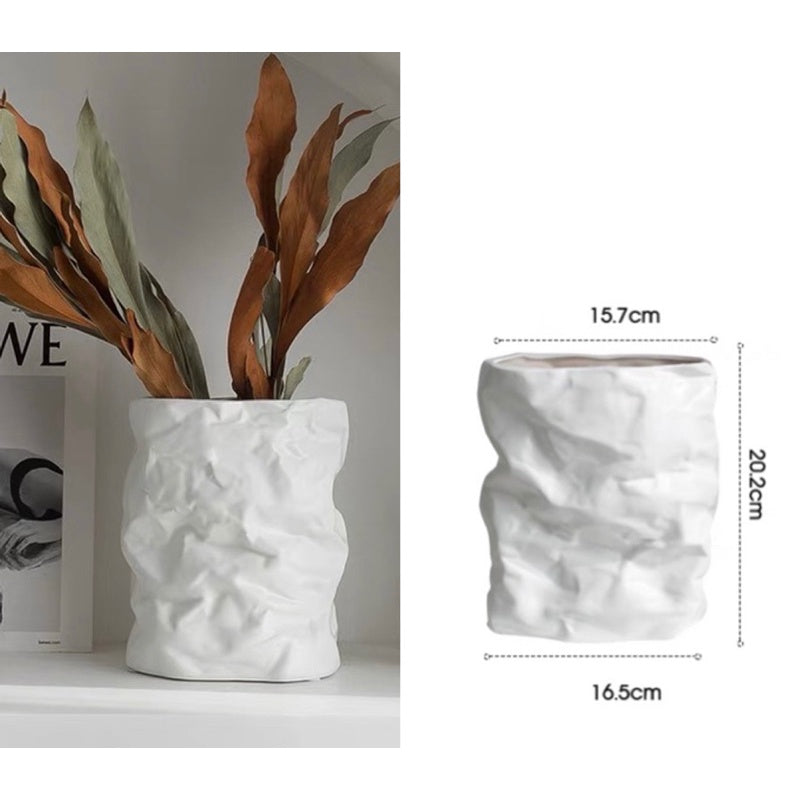 🇸🇬[SG Stock] Ceramic Flower Pot Minimalist Design Plant Pot Planter Artistic Nordic Style Vase Creative