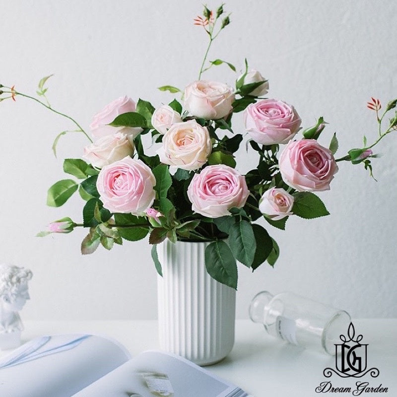 🇸🇬[SG Stock]Vase Nordic style Roman Column Color Mist Textured Dried Flower Vase | Preserved Flower Arrangement Ceramic