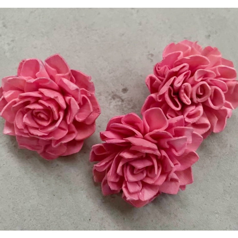 🇸🇬[SG Stock]Preserved Flowers Dried Flowers Colored Sola Flowers Wood Flower Handmade Flower Chrysanthemum Lotus Peony