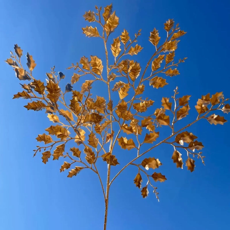 🇸🇬[SG Stock]Preserved Flowers Dried Flowers Gold Leaves Gold Plastic Flower Artificial Flower Red Fruits Singapore Local