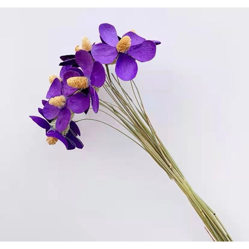 🇸🇬[SG Stock]Preserved Flowers Dried Flowers Violet By Hand Singapore Local Wholesalers Home Decoration/DIY/Wedding