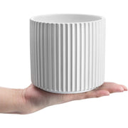 European Style White color Vase with Pavilion pattern 2 | DreamGarden SG
