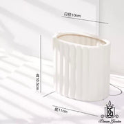 European Style White color Vase with Pavilion pattern | DreamGarden SG
