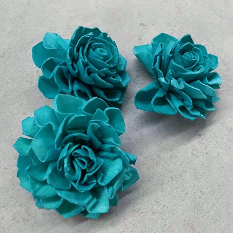 🇸🇬[SG Stock]Preserved Flowers Dried Flowers Colored Sola Flowers Wood Flower Handmade Flower Chrysanthemum Lotus Peony