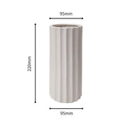European Style White color Vase with Pavilion pattern | DreamGarden SG
