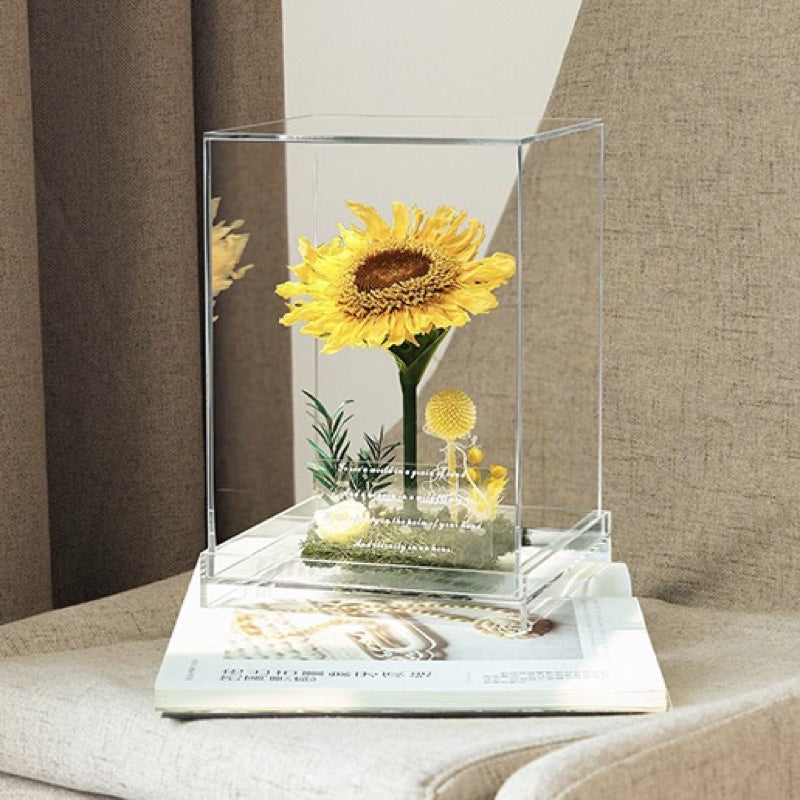 🇸🇬[SG Stock][Dream Garde]Preserved Sunflowers Preserved Flowers Dried Flowers Home Decoration/DIY/Wedding/Dome