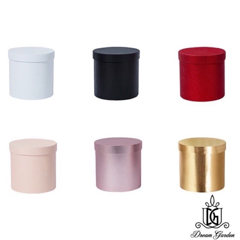 🇸🇬[SG Stock][Dream Garden] Round Flower Paper Boxes Lid Hug Florist Box Gift Box Home Decoration/DIY/Wedding
