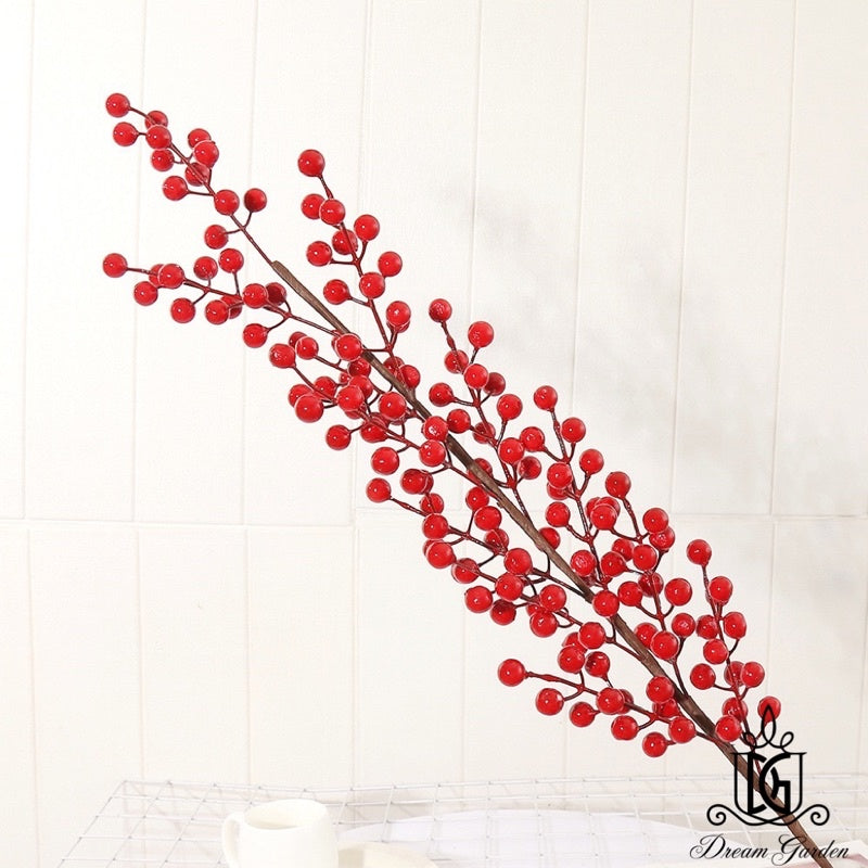 🇸🇬[SG Stock] Plastic flowers Dried Flowers CNY Gold Leaves &Plastic Flower Artificial Flower Red Fruits Singapore Local