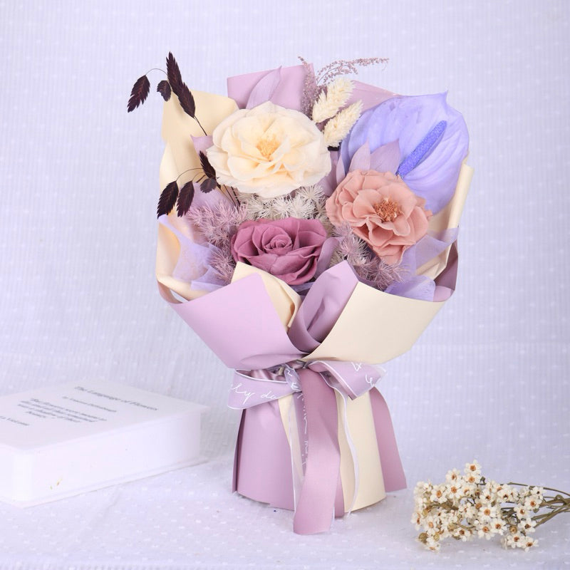 Valentine's Day gift dried flower bouquet high-end | DreamGarden SG