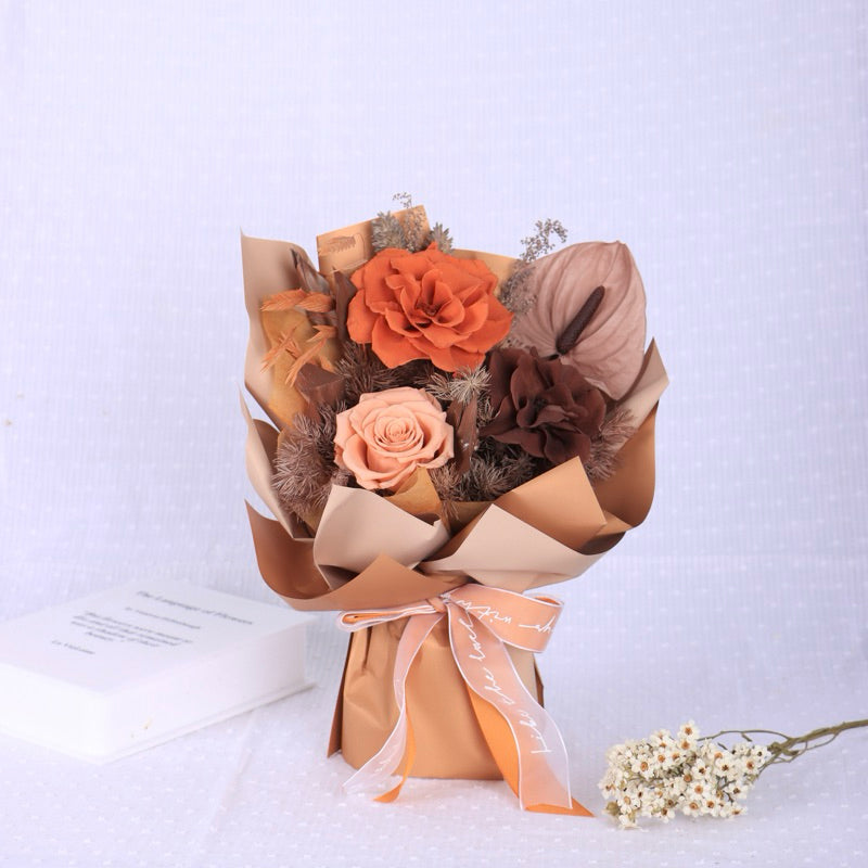 Valentine's Day gift dried flower bouquet high-end | DreamGarden SG