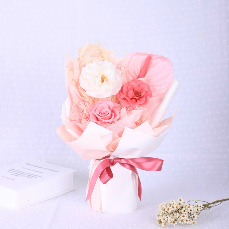 Valentine's Day gift dried flower bouquet high-end | DreamGarden SG