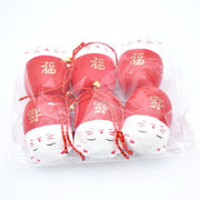 CNY flower accessories attract fortune cat Cai Shen | DreamGarden SG