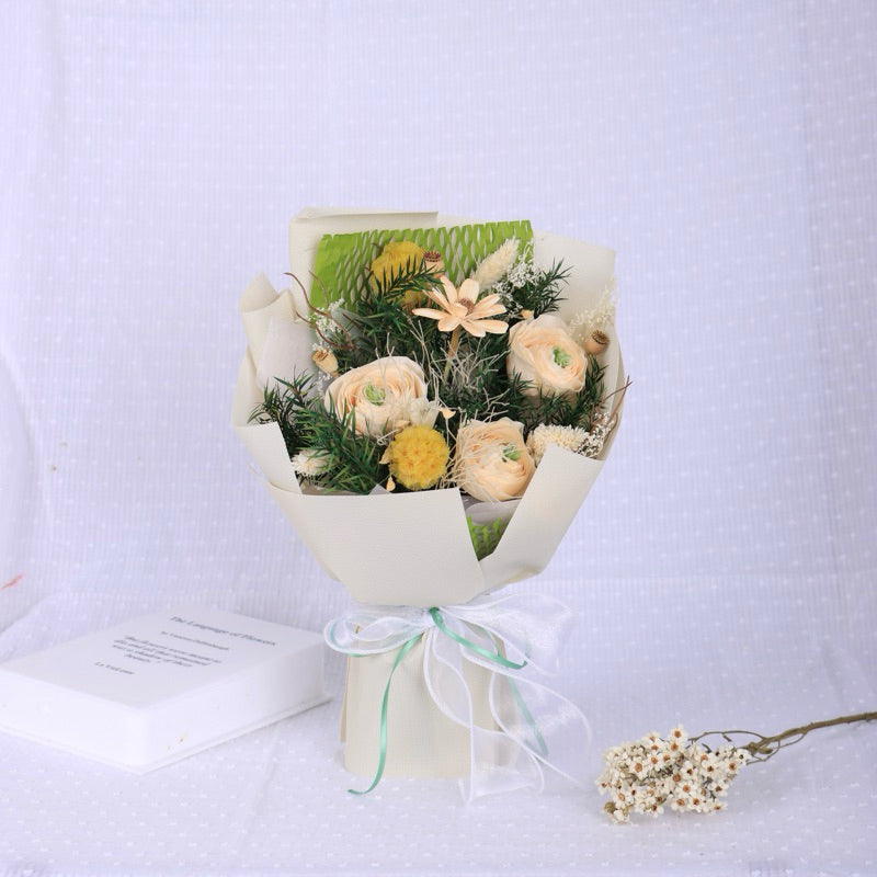 Valentine's Day gift dried flower bouquet high-end | DreamGarden SG