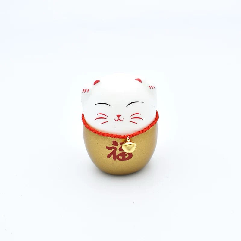 CNY flower accessories attract fortune cat Cai Shen | DreamGarden SG