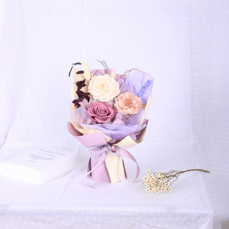 Valentine's Day gift dried flower bouquet high-end | DreamGarden SG