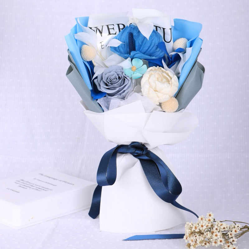 Valentine's Day gift dried flower bouquet high-end | DreamGarden SG