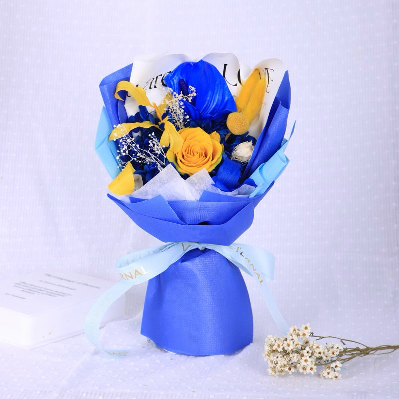 Valentine's Day gift dried flower bouquet high-end | DreamGarden SG