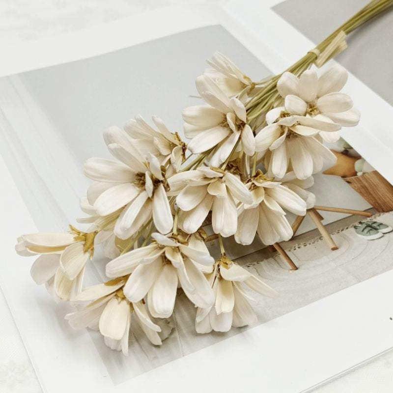 🇸🇬[SG Stock]Dream Garden Pearl color Golden Sliver Dried Flower Melon seed Flowers Handmade Japanese Wood Flowers