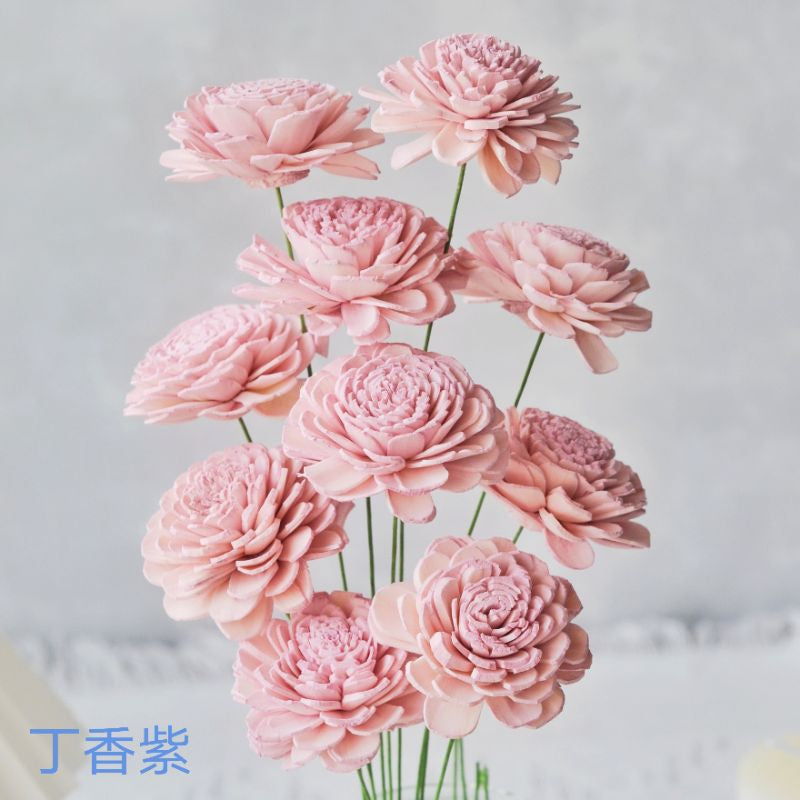 🇸🇬[SG Stock]SG Stock New Arrival Dried Flower Sola Flowers Wood Flower Handmade Flower Chrysanthemum Lotus Peony