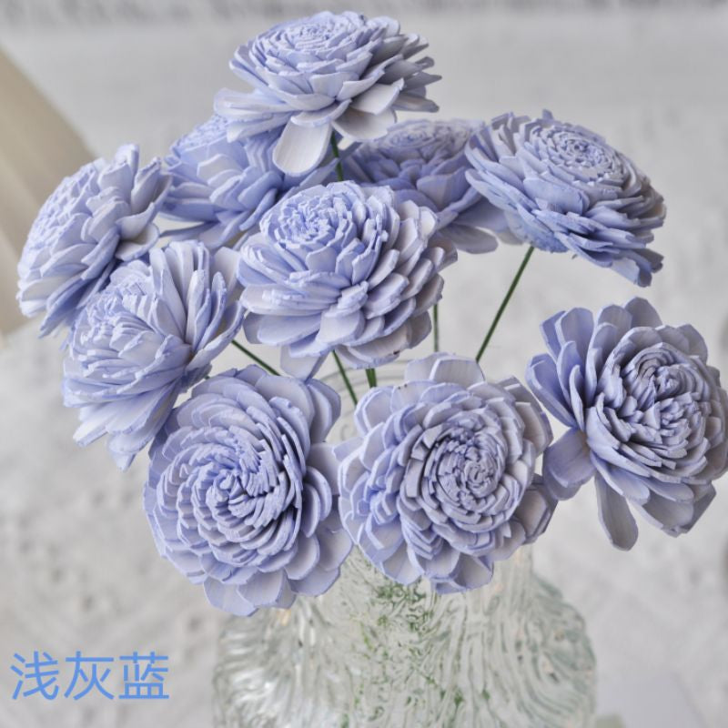 🇸🇬[SG Stock]SG Stock New Arrival Dried Flower Sola Flowers Wood Flower Handmade Flower Chrysanthemum Lotus Peony