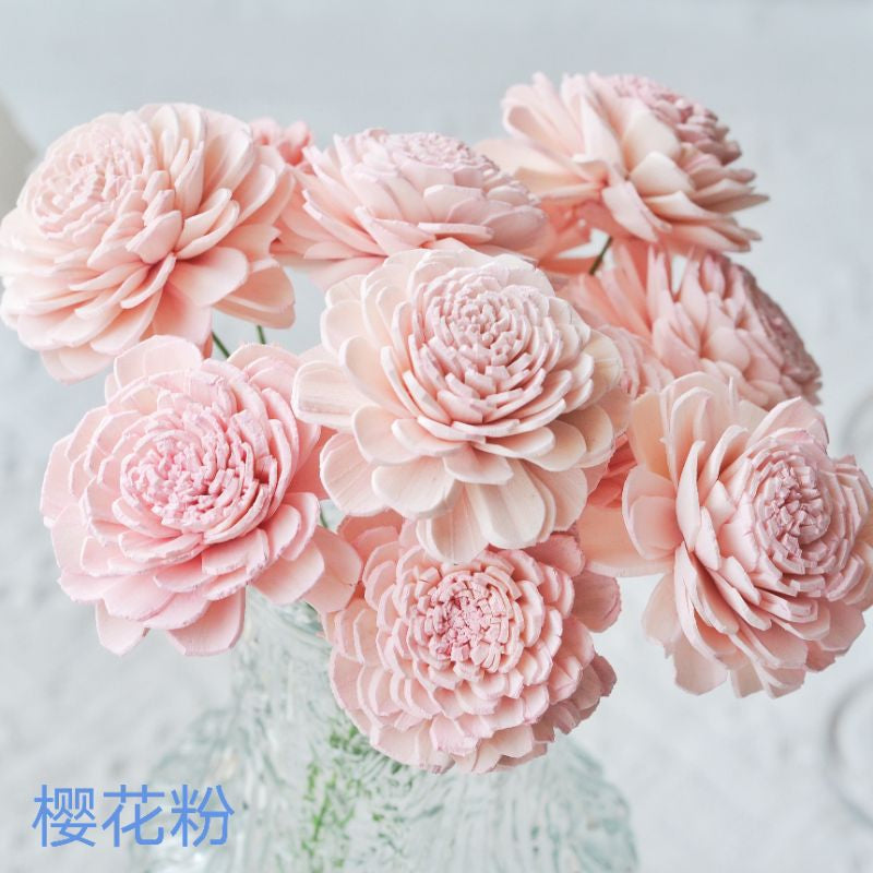 🇸🇬[SG Stock]SG Stock New Arrival Dried Flower Sola Flowers Wood Flower Handmade Flower Chrysanthemum Lotus Peony
