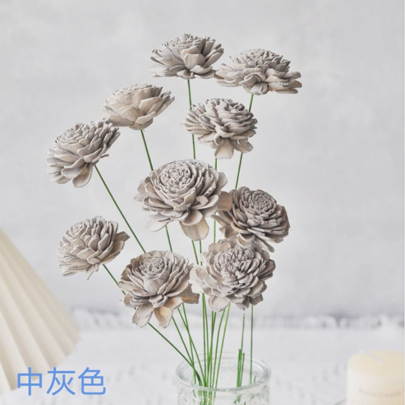 🇸🇬[SG Stock]SG Stock New Arrival Dried Flower Sola Flowers Wood Flower Handmade Flower Chrysanthemum Lotus Peony