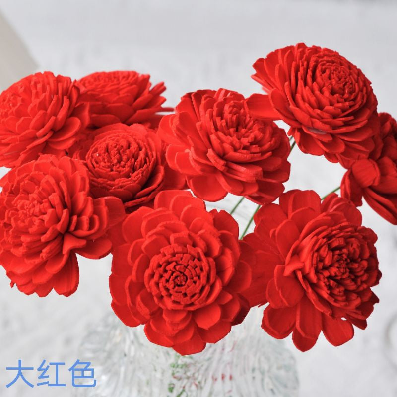 🇸🇬[SG Stock]SG Stock New Arrival Dried Flower Sola Flowers Wood Flower Handmade Flower Chrysanthemum Lotus Peony
