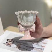 Bow knot pearlescent flower vase, flowerpot, ice cream cup | DreamGarden SG