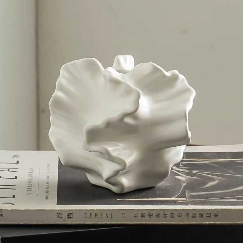 🇸🇬[SG Stock]Modern personality irregular ceramic flower vase retro art flower ware living room table furnishings