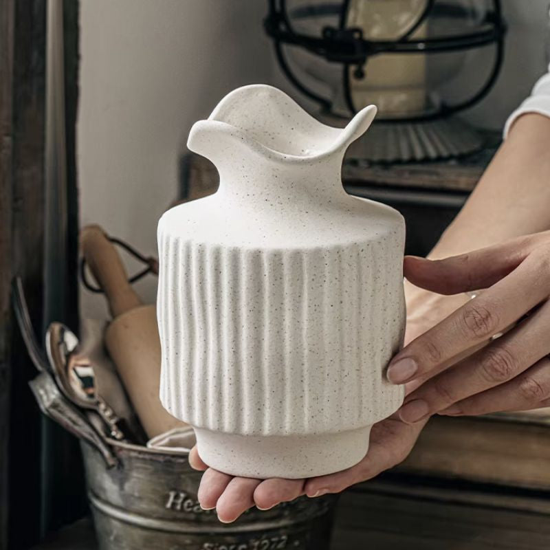 🇸🇬[SG Stock]Ins style water ceramic flower vase simple creative dried flowers home decoration pieces