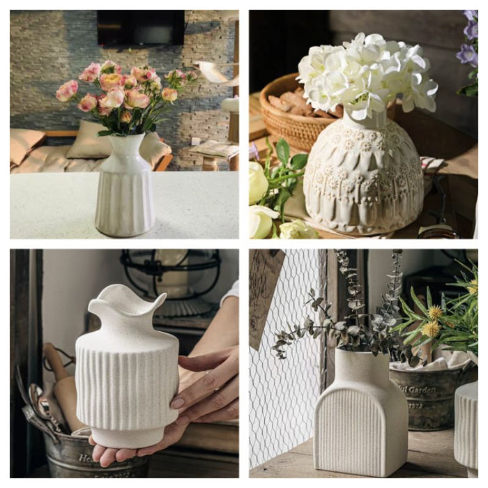 Ins style water ceramic flower vase simple creative dried | DreamGarden SG