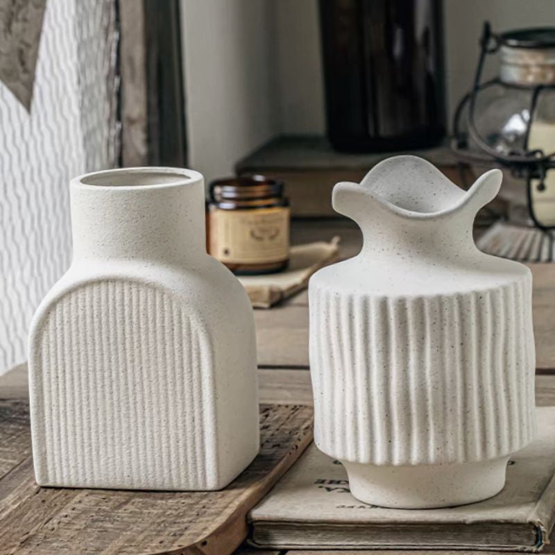 🇸🇬[SG Stock]Ins style water ceramic flower vase simple creative dried flowers home decoration pieces