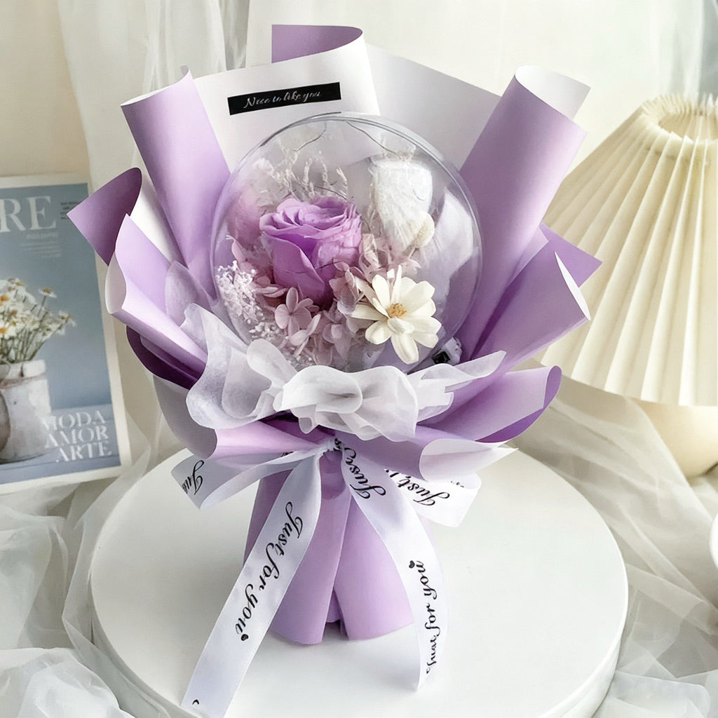 FREE DELIVERY Flower Bouquet Mother's Day Gift Preserved 3 | DreamGarden SG