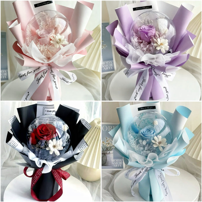 FREE DELIVERY Flower Bouquet Mother's Day Gift Preserved 3 | DreamGarden SG