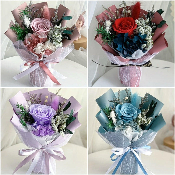 FREE DELIVERY Flower Bouquet Mother's Day Gift Preserved | DreamGarden SG