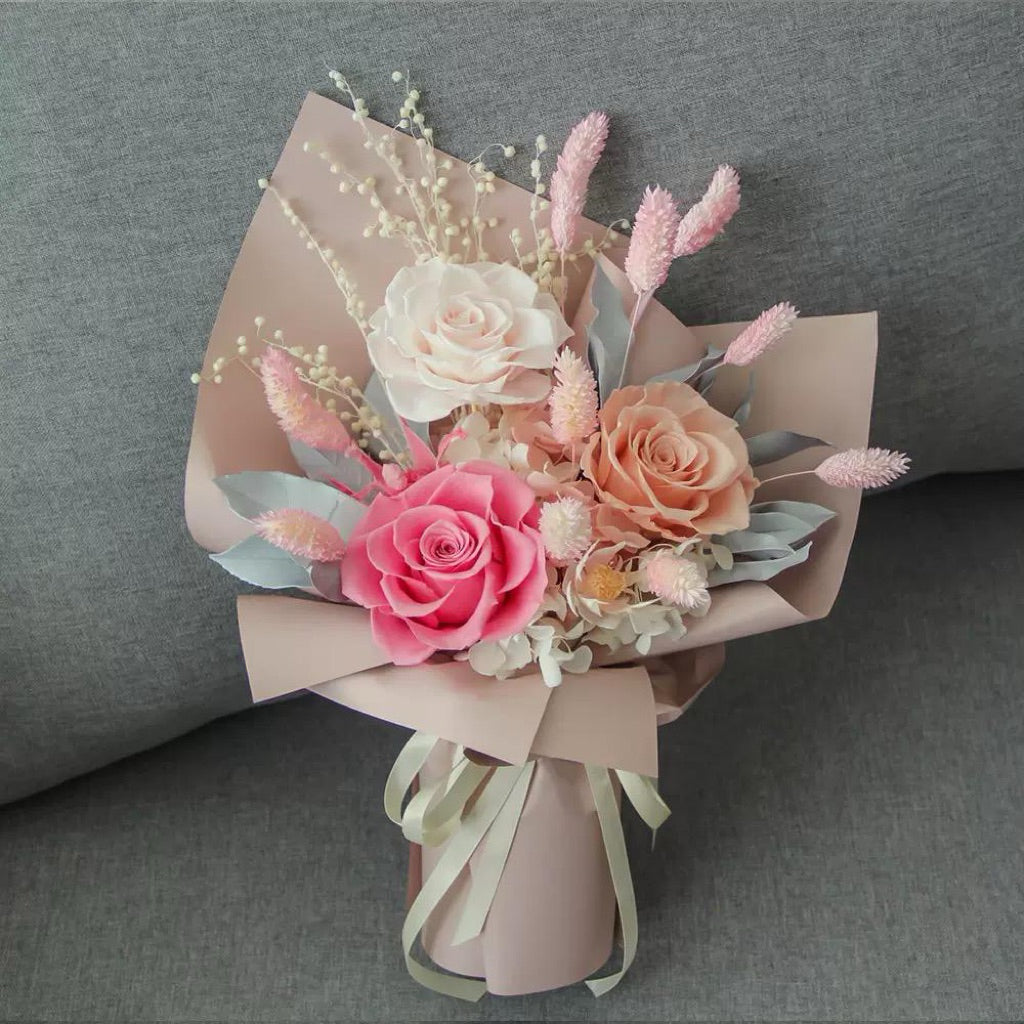 Valentine's Day gift heart-shaped single bouquet high-end | DreamGarden SG
