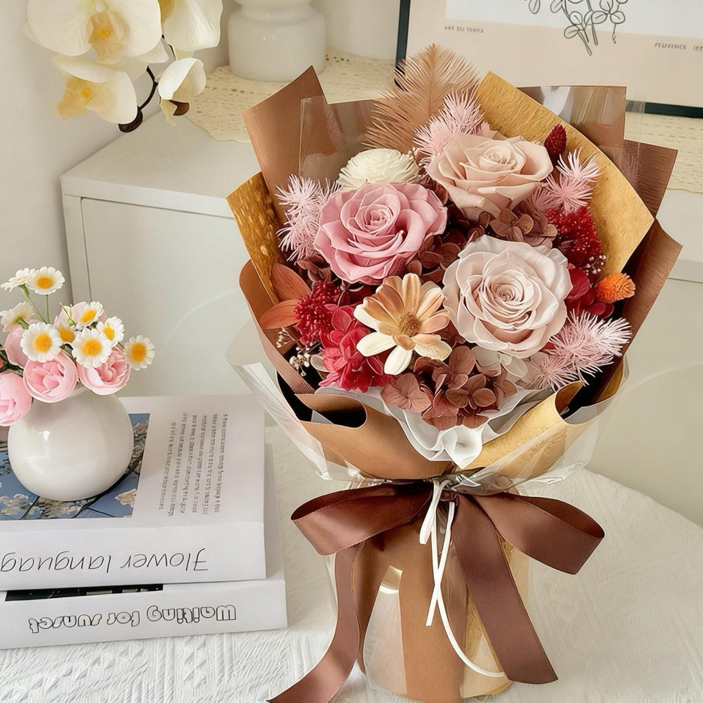 Valentine's Day gift heart-shaped single bouquet high-end | DreamGarden SG