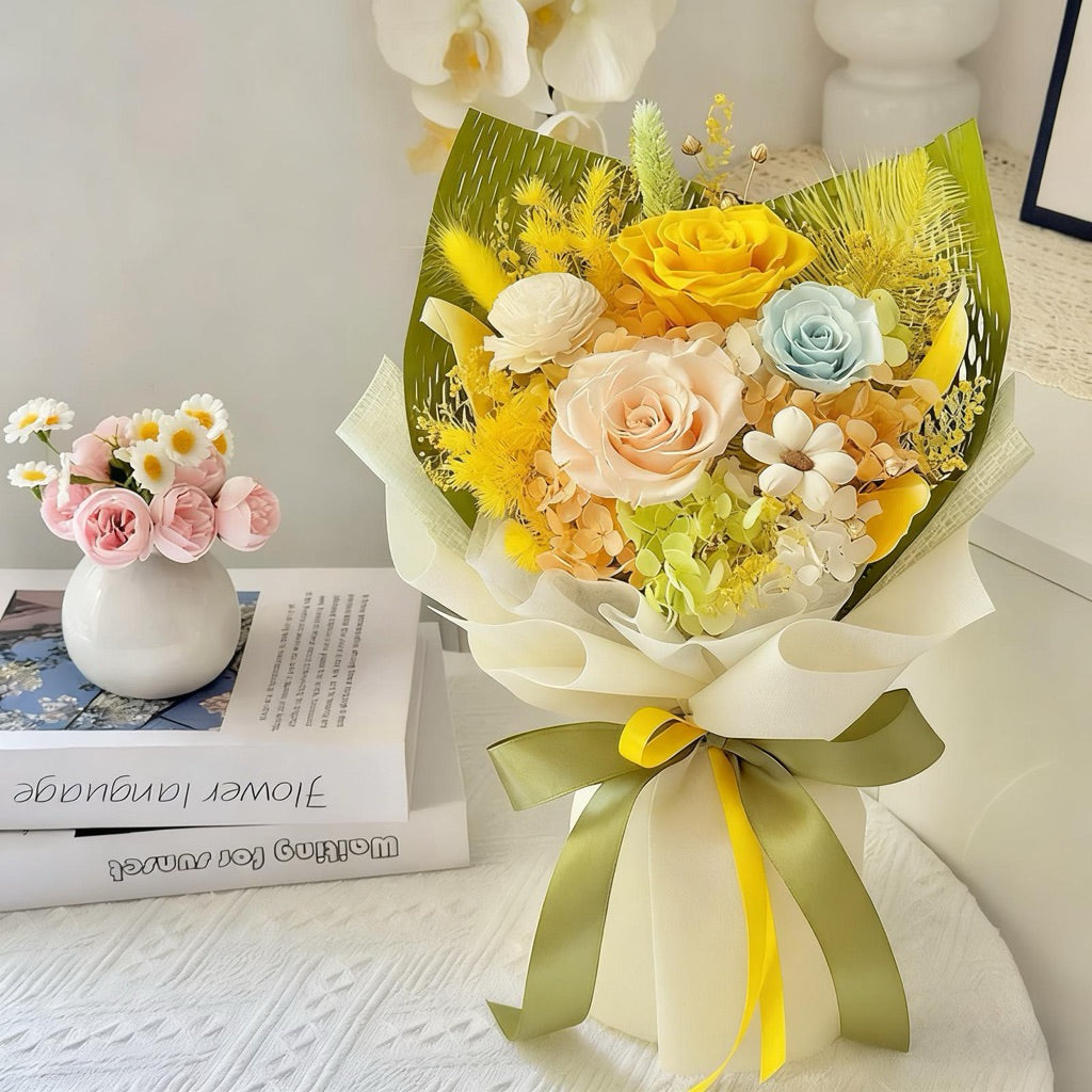Valentine's Day gift heart-shaped single bouquet high-end | DreamGarden SG